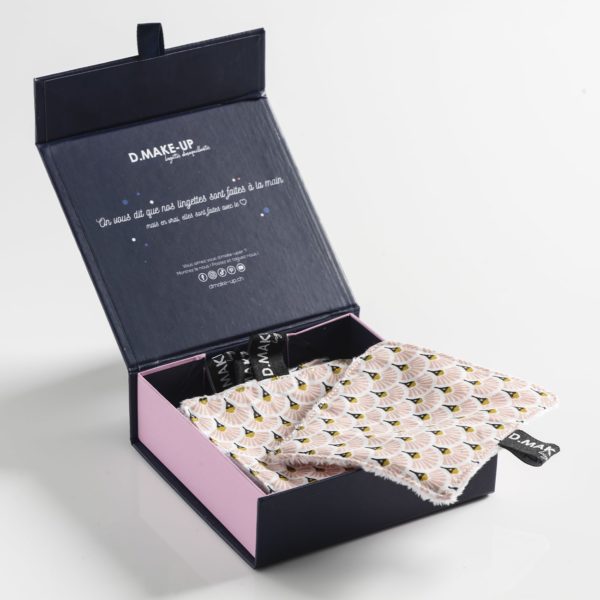 Lingette démaquillante lavable eco responsable rose