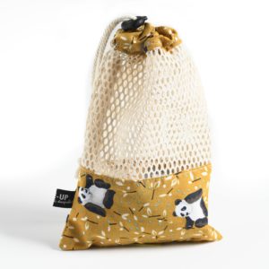 sac de lavage lingette demaquillante panda